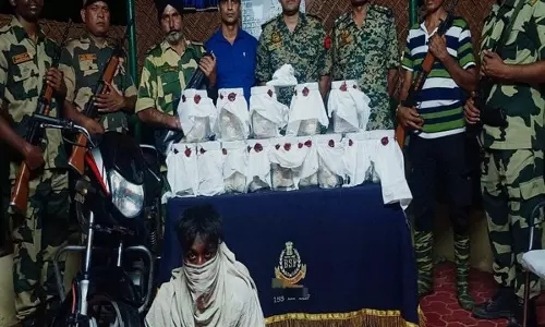 पंजाब: BSF ने फिरोजपुर में 7 किलोग्राम हेरोइन के साथ तस्कर को पकड़ा