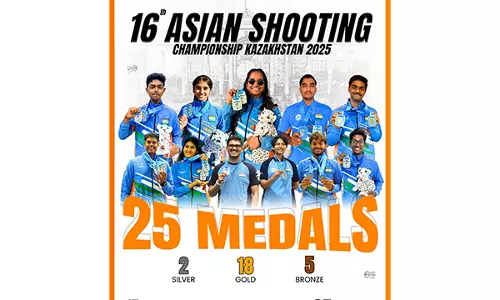 GFG के लिए ऐतिहासिक एशियाई चैंपियनशिप, अकादमी के निशानेबाजों ने जीते 25 पदक