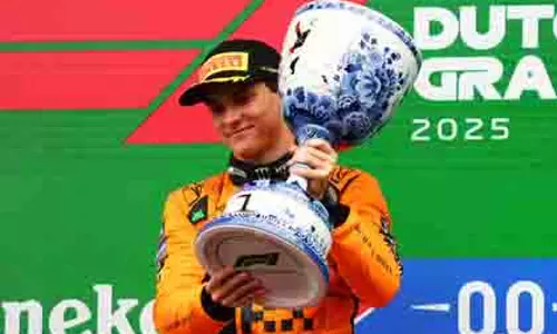 Dutch Grand Prix: पियास्ट्री ने जीता, नॉरिस नाटक के कारण बाहर