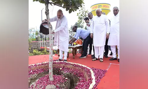 अमित शाह, CM पटेल ने आयुष्मान वन, घाटलोडिया में वृक्षारोपण अभियान का किया नेतृत्व