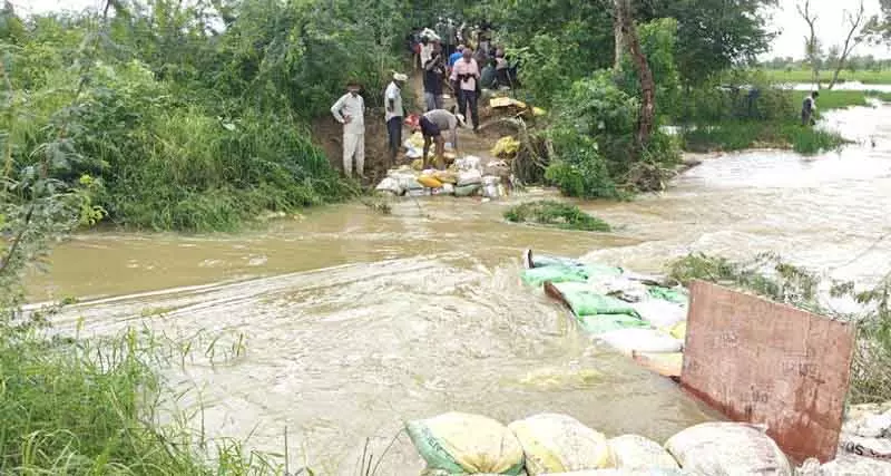 Fazilka नाले में तीन दरारें, 1,000 एकड़ ज़मीन जलमग्न Fazilka नाले में तीन दरारें, 1,000 एकड़ ज़मीन जलमग्न