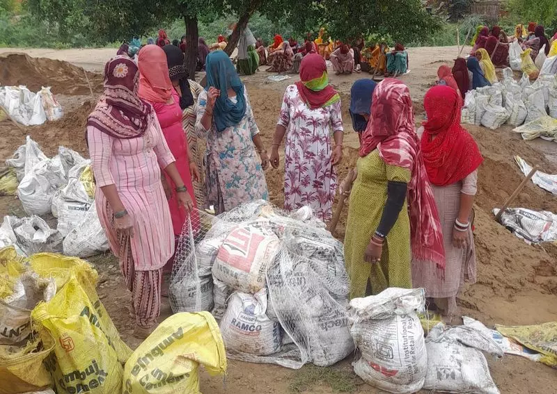 Sirsa में भारी बारिश से खेतों में पानी भर गया Sirsa में भारी बारिश से खेतों में पानी भर गया