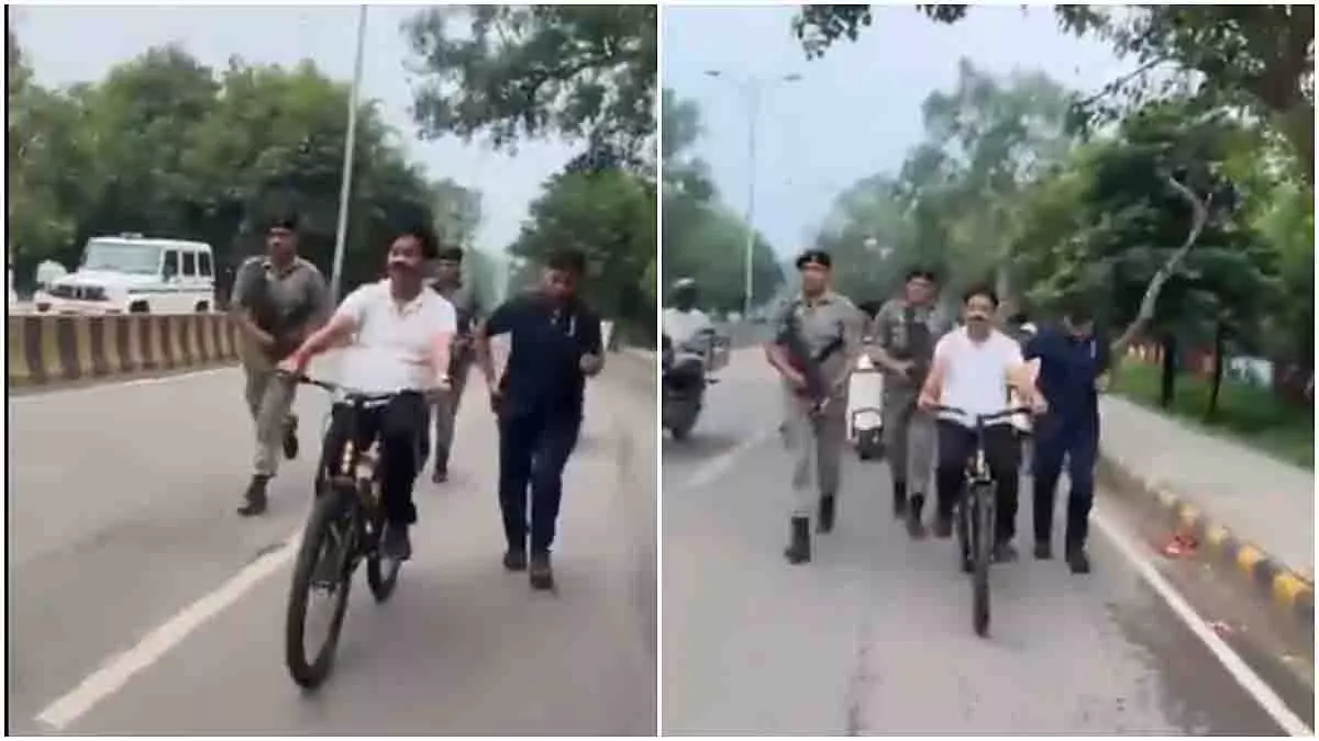 UP: मंत्री नंद गोपाल नंदी का साइकिल वीडियो वायरल, आलोचना शुरू UP: मंत्री नंद गोपाल नंदी का साइकिल वीडियो वायरल, आलोचना शुरू