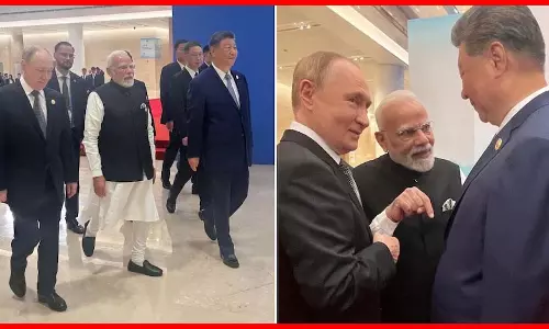 एक साथ दिखे पीएम मोदी, चीनी राष्ट्रपति जिनपिंग और पुतिन, महाशक्तियां एक साथ एक मंच पर एक साथ दिखे पीएम मोदी, चीनी राष्ट्रपति जिनपिंग और पुतिन, महाशक्तियां एक साथ एक मंच पर