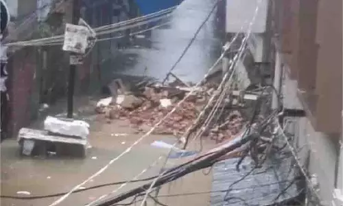 Ludhiana: बारिश बनी आफत, दो मंजिला इमारत ढही