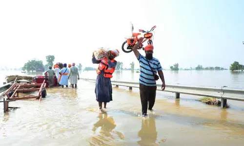 आशा की किरण, Punjab बाढ़ से लड़ रहा आशा की किरण, Punjab बाढ़ से लड़ रहा