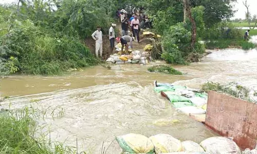 Fazilka नाले में तीन दरारें, 1,000 एकड़ ज़मीन जलमग्न Fazilka नाले में तीन दरारें, 1,000 एकड़ ज़मीन जलमग्न