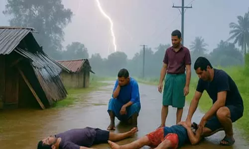 असम-मेघालय सीमा क्षेत्र में बिजली गिरने से एक की मौत, तीन घायल