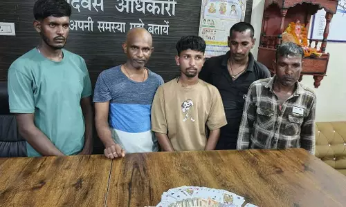 बिलासपुर पुलिस का छापा, जुए के फड़ से 5 जुआड़ी गिरफ्तार