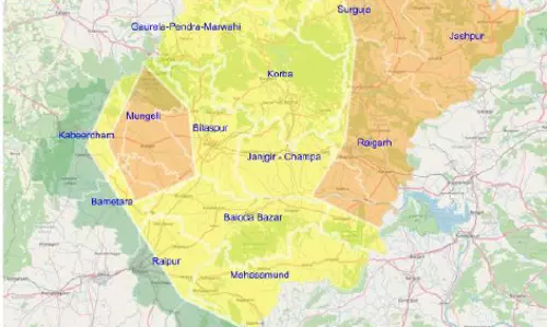 छत्तीसगढ़ : बारिश का येलो अलर्ट कई जिलों में