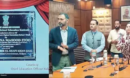 Sakina इटू ने GHS खुला और DH पोरा कुलगाम में शिक्षक क्वार्टरों का ई-शिलान्यास किया Sakina इटू ने GHS खुला और DH पोरा कुलगाम में शिक्षक क्वार्टरों का ई-शिलान्यास किया