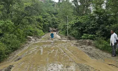 Bhakra Dam पावर हाउस की गैलरी में बारिश का पानी भर गया