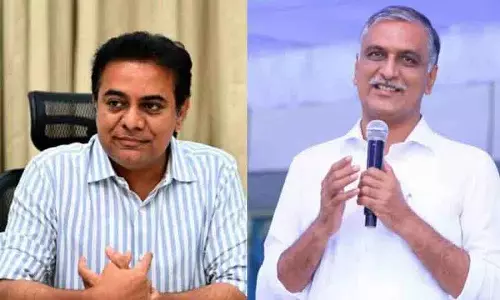 KTR ने विधानसभा में कालेश्वरम पर हरीश राव की मास्टर क्लास की सराहना की