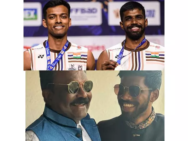 BWF विश्व चैंपियनशिप में कांस्य जीतने के बाद सात्विकसाईराज ने दिवंगत पिता को दी श्रद्धांजलि BWF विश्व चैंपियनशिप में कांस्य जीतने के बाद सात्विकसाईराज ने दिवंगत पिता को दी श्रद्धांजलि