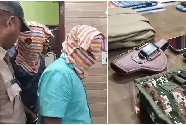 एक व्यक्ति पुलिस अधिकारी बनकर पैसे ऐंठने की कोशिश करते पकड़ा गया एक व्यक्ति पुलिस अधिकारी बनकर पैसे ऐंठने की कोशिश करते पकड़ा गया