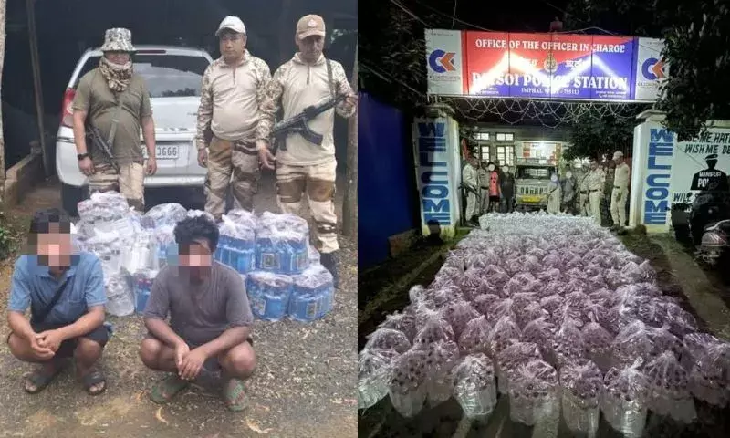 Manipur में 2000 लीटर अवैध शराब जब्त, 5 आरोपी गिरफ्तार Manipur में 2000 लीटर अवैध शराब जब्त, 5 आरोपी गिरफ्तार