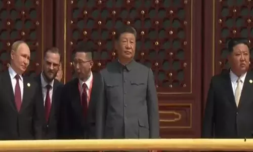 Xi Jinping ने वैलेंटाइन डे परेड में पुतिन, किम की मौजूदगी में चीन की शांति प्रतिबद्धता की सराहना की