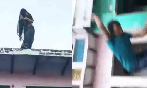 UP: दहेज उत्पीड़न के चलते छत से कूदी महिला की ससुराल वालों ने पिटाई की UP: दहेज उत्पीड़न के चलते छत से कूदी महिला की ससुराल वालों ने पिटाई की