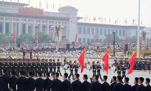 China की द्वितीय विश्व युद्ध विजय परेड का आधार भारत China की द्वितीय विश्व युद्ध विजय परेड का आधार भारत