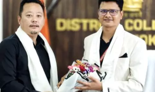 APS शेरिंग वांगचुक ने जिला विकास एजेंडे पर चर्चा के लिए गंगटोक डीसी से मुलाकात की