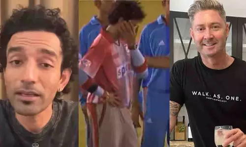 उथप्पा ने slapgate वीडियो शेयर करने पर क्लार्क को घेरा उथप्पा ने slapgate वीडियो शेयर करने पर क्लार्क को घेरा