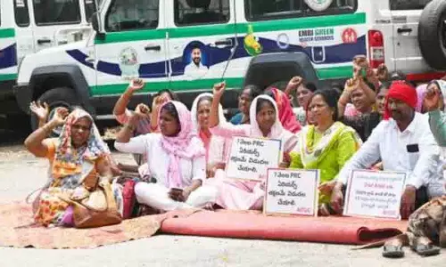 ANMs ने कार्यभार की निंदा की, हैदराबाद में धरना देंगी