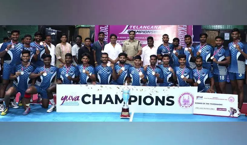 Jogulamba Lions ने युवा तेलंगाना कबड्डी चैंपियंस का ताज पहना Jogulamba Lions ने युवा तेलंगाना कबड्डी चैंपियंस का ताज पहना