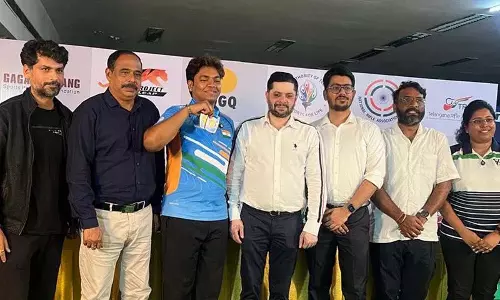 Telangana राइफल एसोसिएशन ने एशियाई निशानेबाजी चैंपियनशिप के पदक विजेताओं को सम्मानित किया
