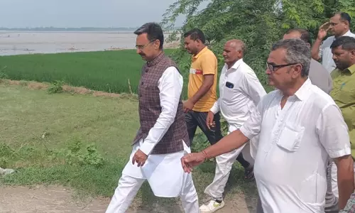 Haryana : स्पीकर ने तटबंधों का निरीक्षण किया; करनाल के ग्रामीणों का दावा, राहत आंशिक