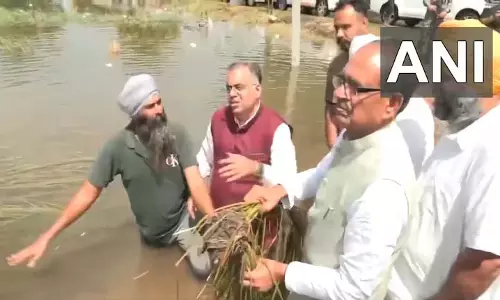 केंद्रीय मंत्री शिवराज सिंह चौहान ने Amritsar में बाढ़ प्रभावित इलाकों का दौरा किया