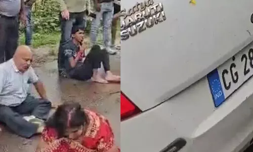 कार के सामने मवेशी आया, महिला की दर्दनाक मौत