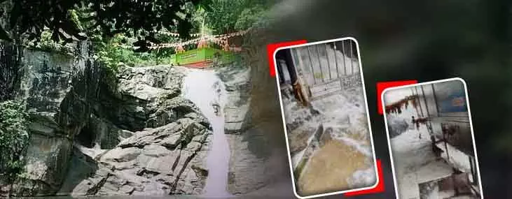भारी बारिश के कारण Balasore में पंचलिंगेश्वर मंदिर बंद भारी बारिश के कारण Balasore में पंचलिंगेश्वर मंदिर बंद