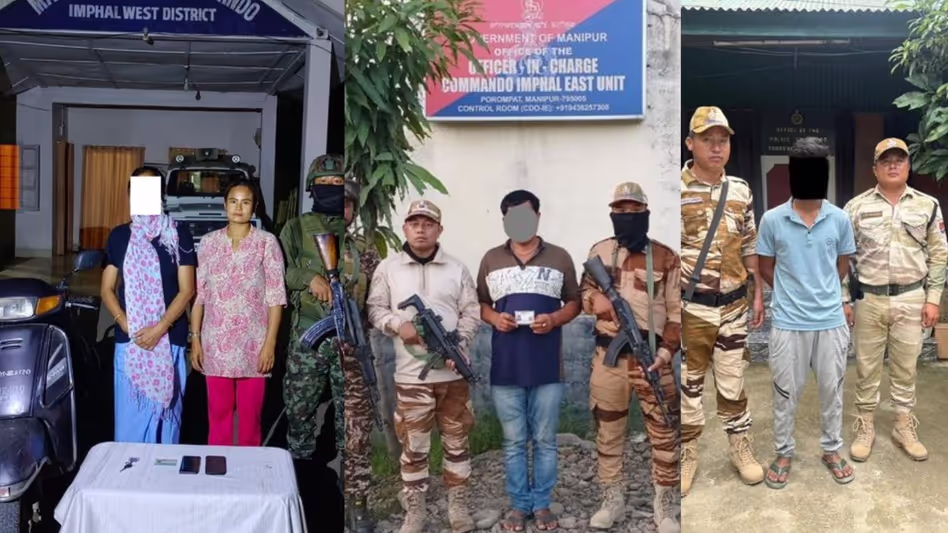 Manipur पुलिस ने राज्यव्यापी कार्रवाई में तीन उग्रवादियों को गिरफ्तार किया Manipur पुलिस ने राज्यव्यापी कार्रवाई में तीन उग्रवादियों को गिरफ्तार किया