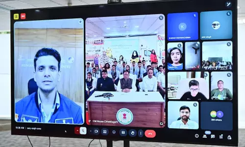 अंतरिक्ष यात्री शुभांशु शुक्ला ने छत्तीसगढ़ के स्टूडेंट्स के साथ बातचीत की