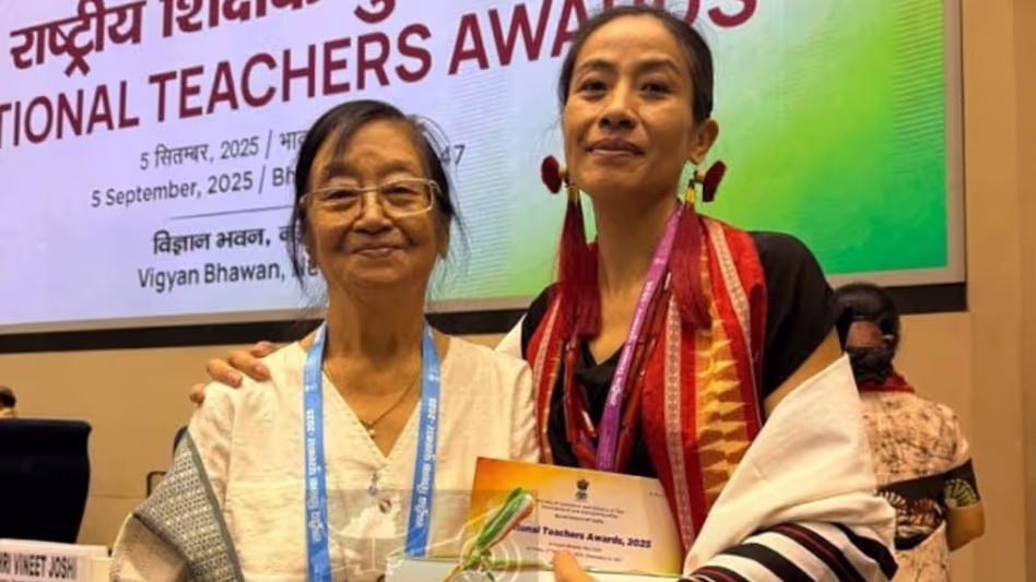 Nagaland के शिक्षक पेलेनो पेटेनिलहु को राष्ट्रीय शिक्षक पुरस्कार 2025 से सम्मानित किया Nagaland के शिक्षक पेलेनो पेटेनिलहु को राष्ट्रीय शिक्षक पुरस्कार 2025 से सम्मानित किया