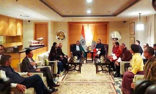 भूटान, भारत ने 570 मेगावाट वांगचू जलविद्युत परियोजना समझौते पर हस्ताक्षर किए भूटान, भारत ने 570 मेगावाट वांगचू जलविद्युत परियोजना समझौते पर हस्ताक्षर किए