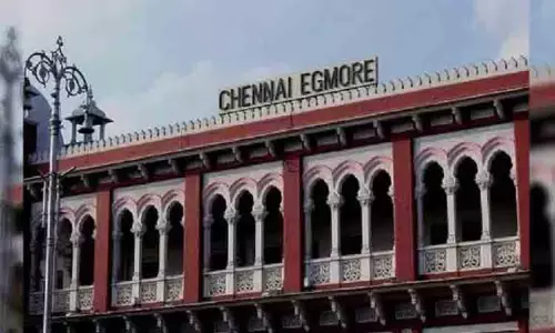 Egmore station पर नवीनीकरण कार्यों के कारण मूल स्टेशन और टर्मिनल में परिवर्तन