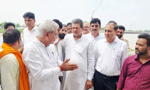 Jaipur: खाद्य एवं नागरिक आपूर्ति मंत्री ने किया हनुमानगढ़ के घग्घर नाली बेड का निरीक्षण