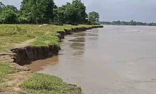 धनसिरी बांध टूटने से Bokakhat में गंभीर कटाव हुआ