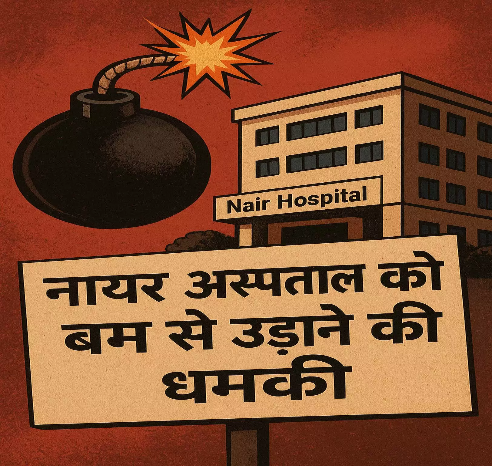 BIG BREAKING: नायर अस्पताल को बम से उड़ाने की धमकी, पुलिस ने जांच शुरू की BIG BREAKING: नायर अस्पताल को बम से उड़ाने की धमकी, पुलिस ने जांच शुरू की