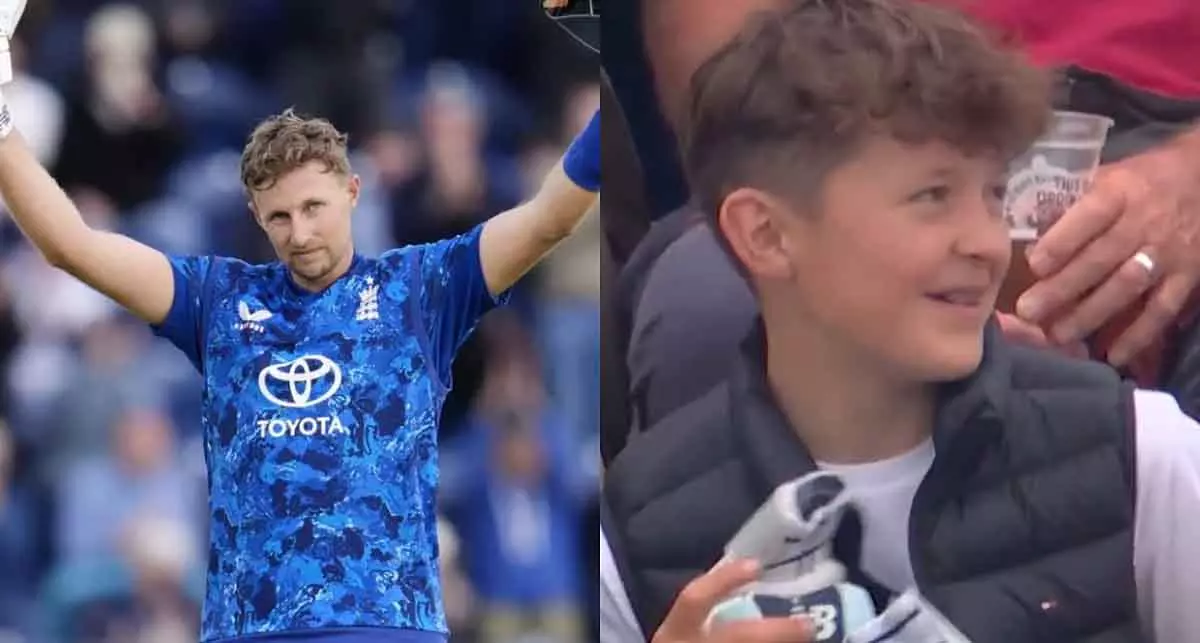 Joe Root: शतक के बाद युवा फैन को दिए अपने दस्ताने, बना दिया दिन खास Joe Root: शतक के बाद युवा फैन को दिए अपने दस्ताने, बना दिया दिन खास