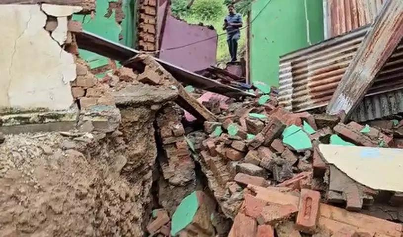 नॉर्थ ब्लॉक खेड़ी पंचायत में भारी बारिश से तबाही, 200 घर खतरे में नॉर्थ ब्लॉक खेड़ी पंचायत में भारी बारिश से तबाही, 200 घर खतरे में