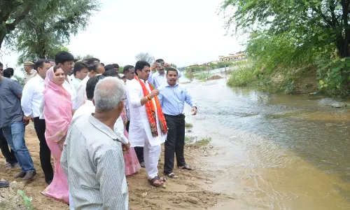 Churu जिले के अतिवृष्टि प्रभावित सुजानगढ़ उपखंड क्षेत्र का किया दौरा