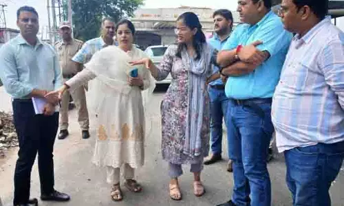 DC ने एनएच के पुरमंडल मोड़ से सांबा खंड की स्थिति का निरीक्षण किया