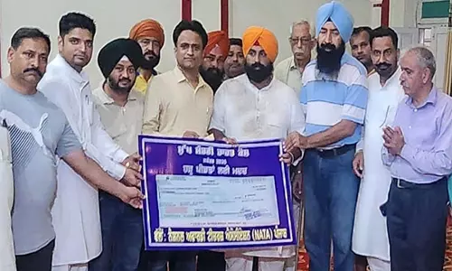 NATA पंजाब ने बाढ़ राहत कोष में 1.25 लाख रुपये दान किए