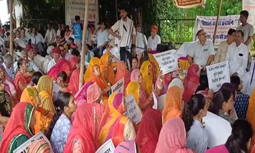 जोधपुर में सफल अभ्यर्थियों के हितों के लिए सर्व समाज ने किया प्रदर्शन