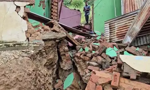 नॉर्थ ब्लॉक खेड़ी पंचायत में भारी बारिश से तबाही, 200 घर खतरे में