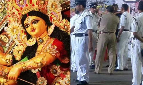 Kolkata: कोलकाता पुलिस करेगी दुर्गा पूजा सुरक्षा और नियमों की समीक्षा Kolkata: कोलकाता पुलिस करेगी दुर्गा पूजा सुरक्षा और नियमों की समीक्षा