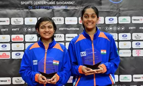 दिव्यांशी भौमिक, अनन्या मुरलीधरन ने WTT यूथ स्टार कंटेंडर में अंडर-15 गर्ल्स डबल्स का खिताब जीता दिव्यांशी भौमिक, अनन्या मुरलीधरन ने WTT यूथ स्टार कंटेंडर में अंडर-15 गर्ल्स डबल्स का खिताब जीता