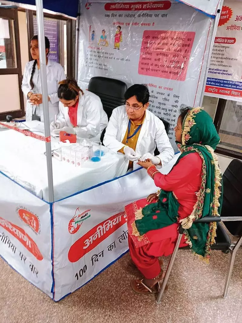 Haryana : दृढ़ इच्छाशक्ति एनीमिया से लड़ने में हरियाणा देश में दूसरे स्थान पर Haryana : दृढ़ इच्छाशक्ति एनीमिया से लड़ने में हरियाणा देश में दूसरे स्थान पर